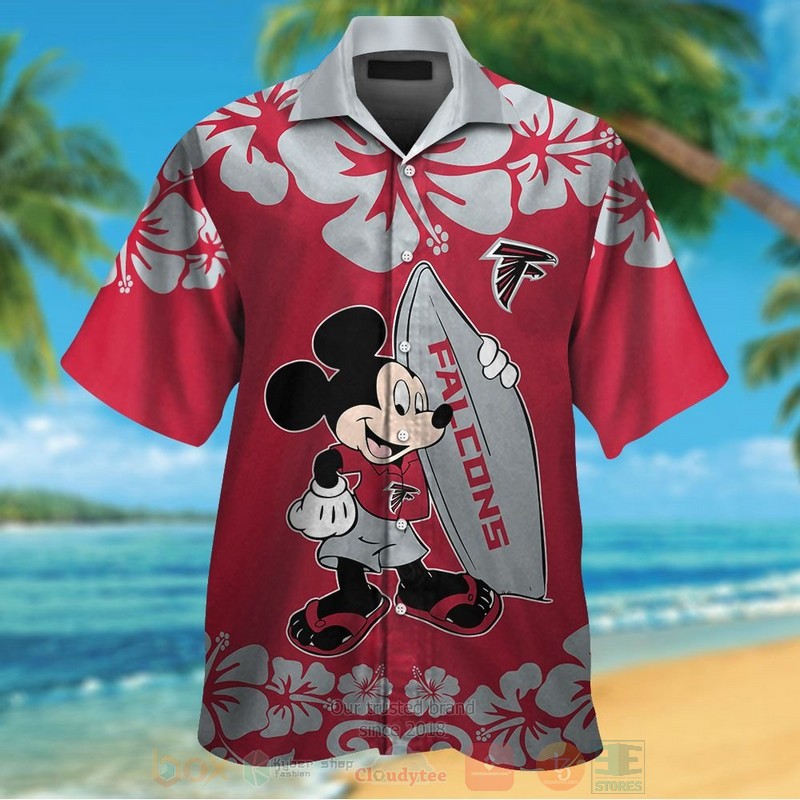 BEST NFL Atlanta Falcons and Mickey Mouse Hawaii Shirt, Short 1 NFL Atlanta Falcons and Mickey Mouse Hawaiian Shirt Short