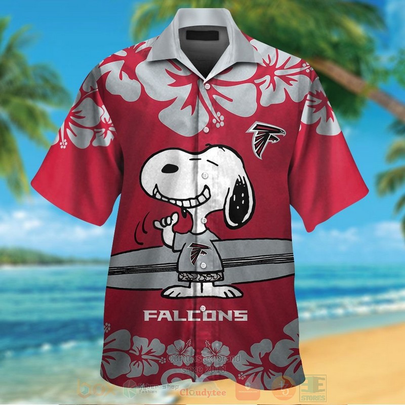 BEST NFL Atlanta Falcons and Snoopy Hawaii Shirt, Short 1 NFL Atlanta Falcons and Snoopy Hawaiian Shirt Short