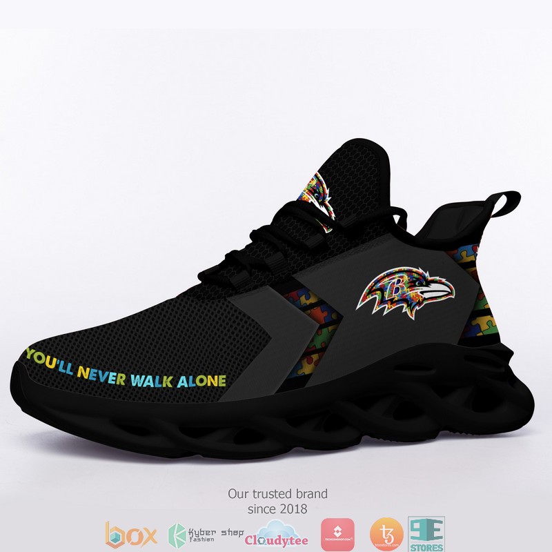 NFL Baltimore Ravens Autism Max Soul Sneakers 3 NFL Baltimore Ravens Autism Max Soul Sneakers 1 2