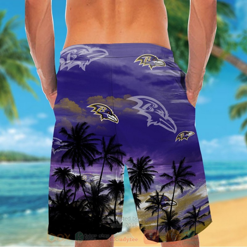 BEST NFL Baltimore Ravens Blue Skye Hawaii Shirt, Short 6 NFL Baltimore Ravens Blue Skye Hawaiian Shirt Short 1 2 3 4 5