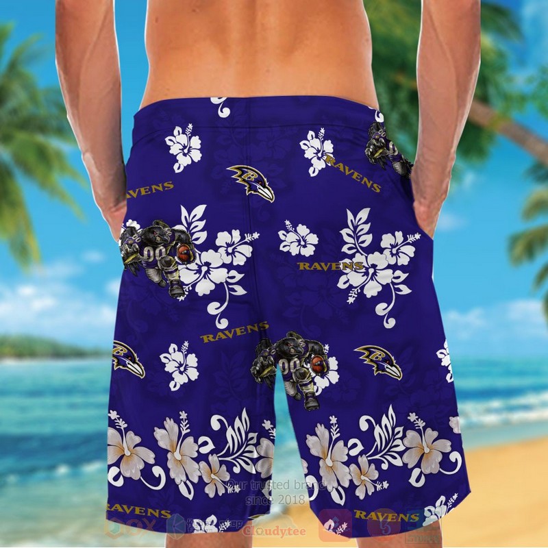 BEST NFL Baltimore Ravens Full Navy Hibiscus Flower Hawaii Shirt, Short 6 NFL Baltimore Ravens Full Navy Hibiscus Flower Hawaiian Shirt Short 1 2 3 4 5