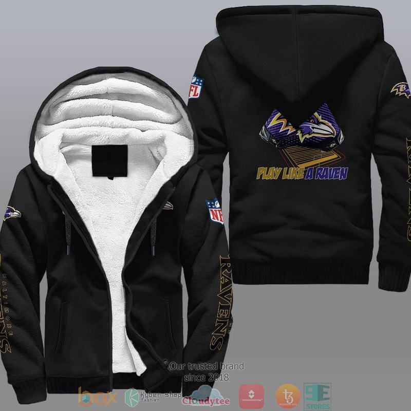 NFL Baltimore Ravens Play Like A Raven Fleece Hoodie