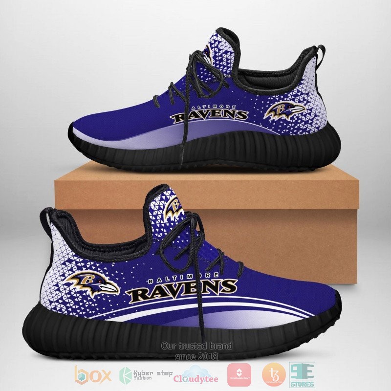 HOT NFL Baltimore Ravens Reze sneaker 2 NFL Baltimore Ravens Reze Shoes 1