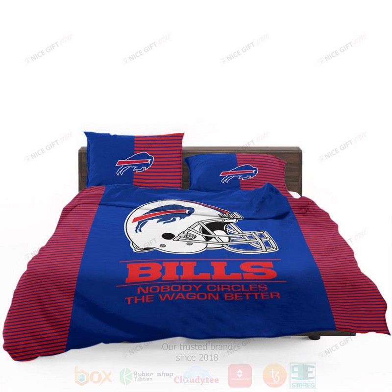NFL Buffalo Bills Nobody Cricles The Wagon Better Inspired Bedding Set