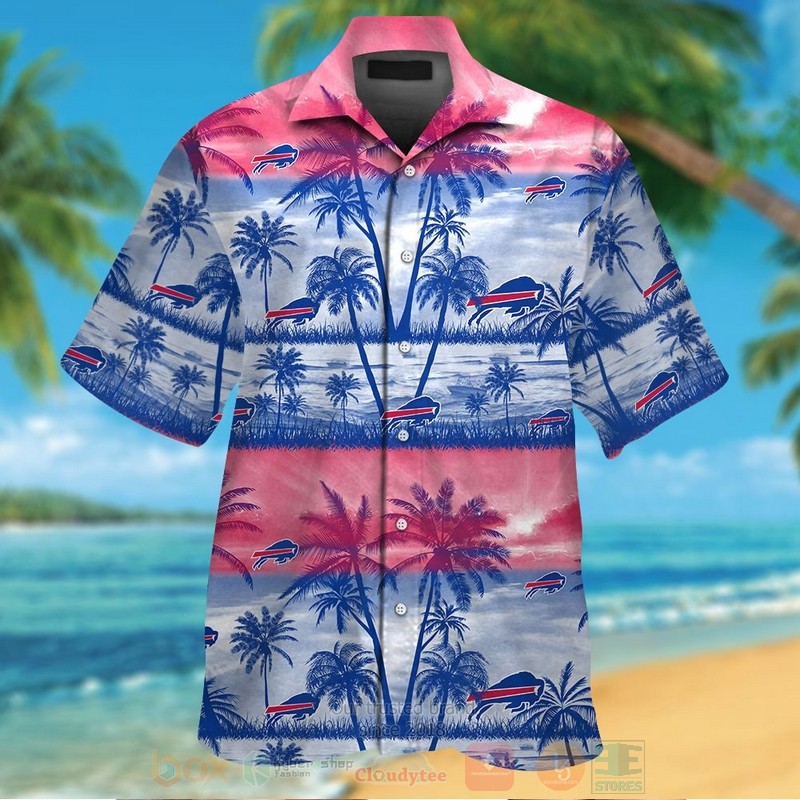 BEST NFL Buffalo Bills Pink-Blue Hawaii Shirt, Short 1 NFL Buffalo Bills Pink Blue Hawaiian Shirt Short