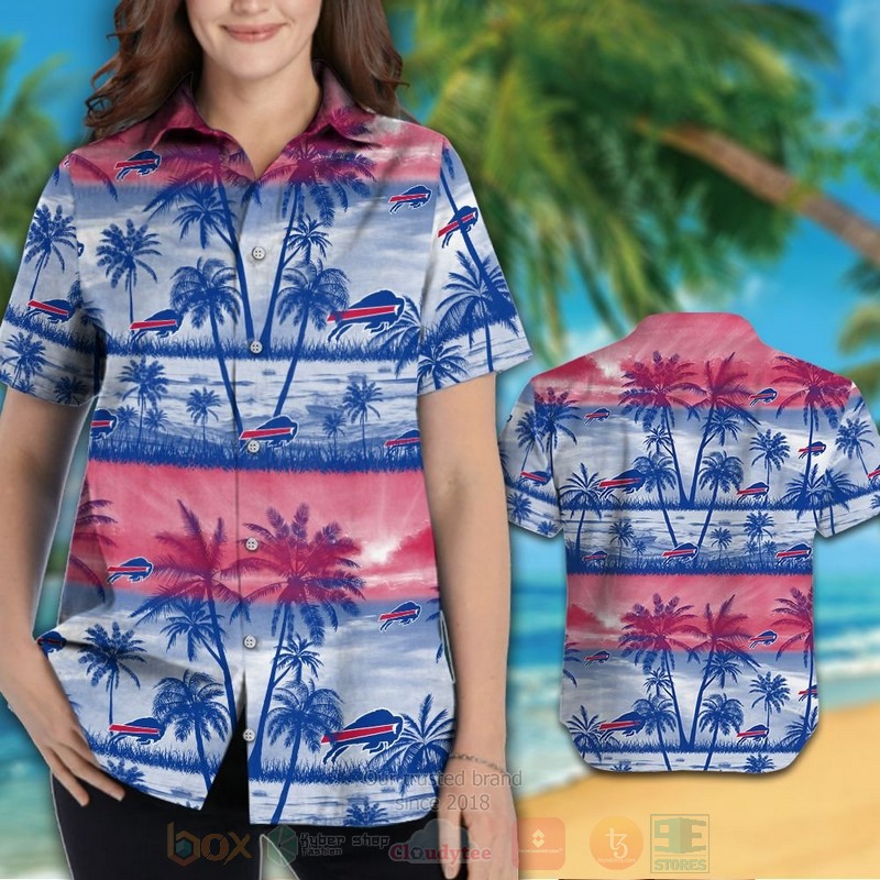 BEST NFL Buffalo Bills Pink-Blue Hawaii Shirt, Short 3 NFL Buffalo Bills Pink Blue Hawaiian Shirt Short 1 2