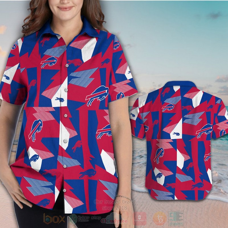 BEST NFL Buffalo Bills Red-Blue Hawaii Shirt, Short 3 NFL Buffalo Bills Red Blue Hawaiian Shirt Short 1 2