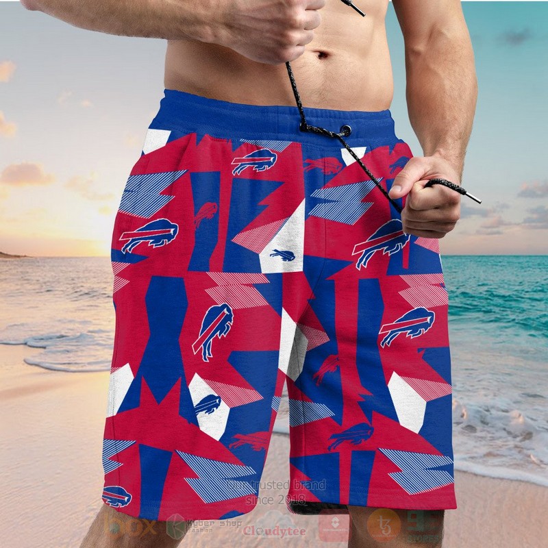 BEST NFL Buffalo Bills Red-Blue Hawaii Shirt, Short 5 NFL Buffalo Bills Red Blue Hawaiian Shirt Short 1 2 3 4