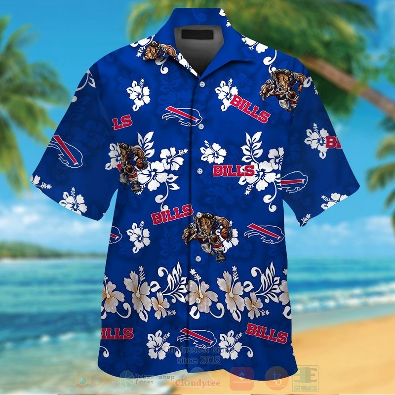 BEST NFL Buffalo Bills White Hibiscus Flowers Hawaii Shirt, Short 13 NFL Buffalo Bills White Hibiscus Flowers Hawaiian Shirt Short