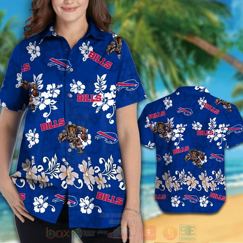 BEST NFL Buffalo Bills White Hibiscus Flowers Hawaii Shirt, Short 3 NFL Buffalo Bills White Hibiscus Flowers Hawaiian Shirt Short 1 2