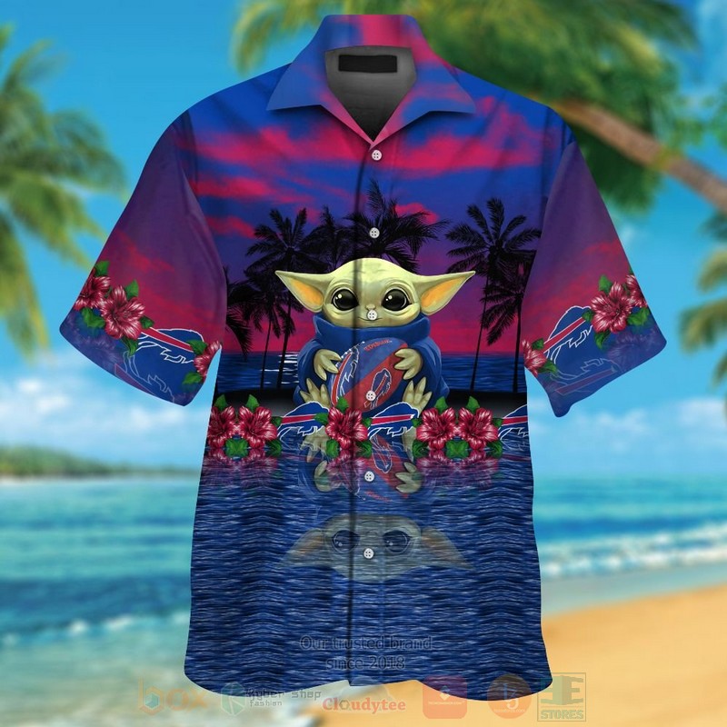 NFL Buffalo Bills and Baby Yoda Hawaiian Shirt Short