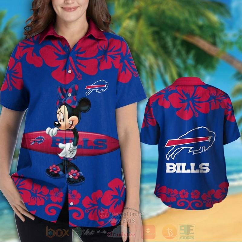 BEST NFL Buffalo Bills and Minnie Mouse Hawaii Shirt, Short 3 NFL Buffalo Bills and Minnie Mouse Hawaiian Shirt Short 1 2