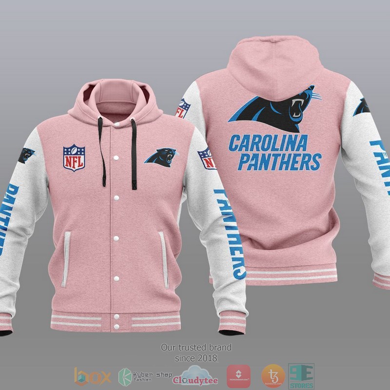 HOT Carolina Panthers Varsity Hoodie Jacket 4 NFL Carolina Panthers Baseball Jacket Hoodie 1 2 3