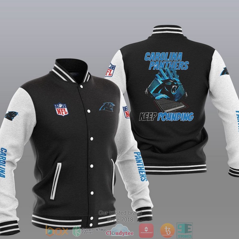 NFL Carolina Panthers Keep Pouding Varsity Jacket