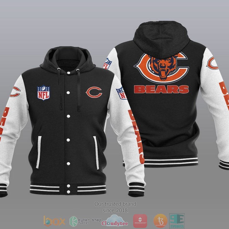 NFL Chicago Bears Baseball Jacket Hoodie