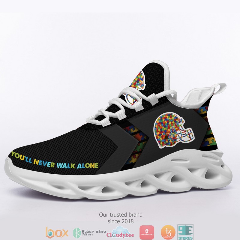 NFL Cleveland Browns Autism Max Soul Sneakers 3 NFL Cleveland Browns Autism Max Soul Sneakers 1 2