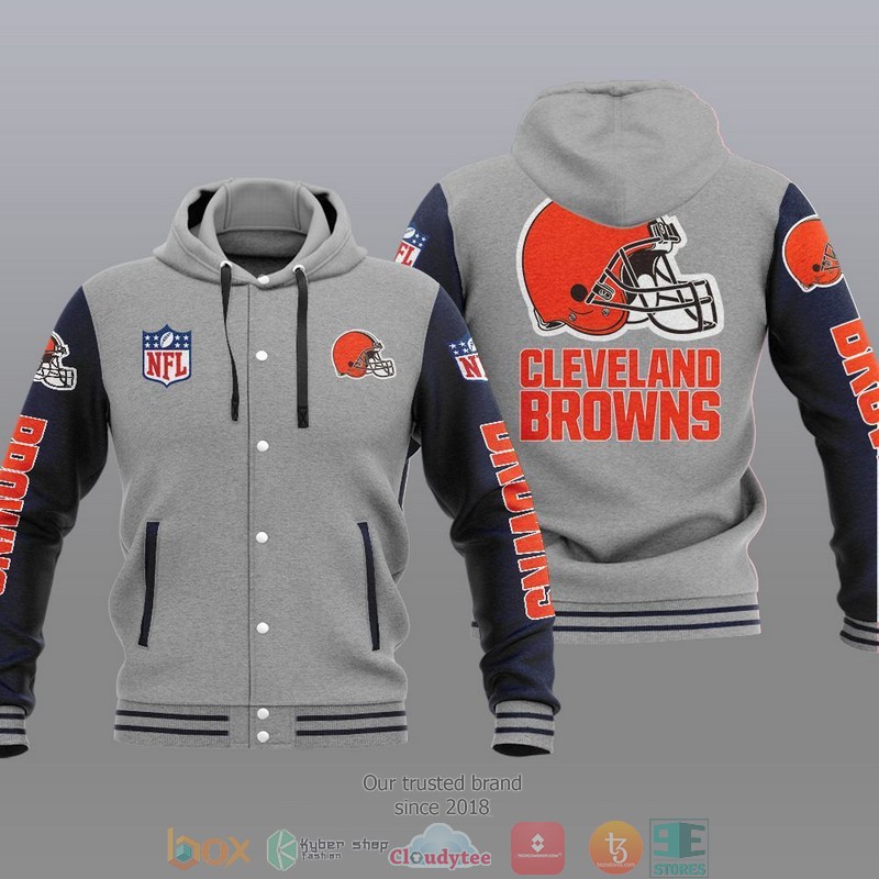 NFL Cleveland Browns Baseball Jacket Hoodie 1