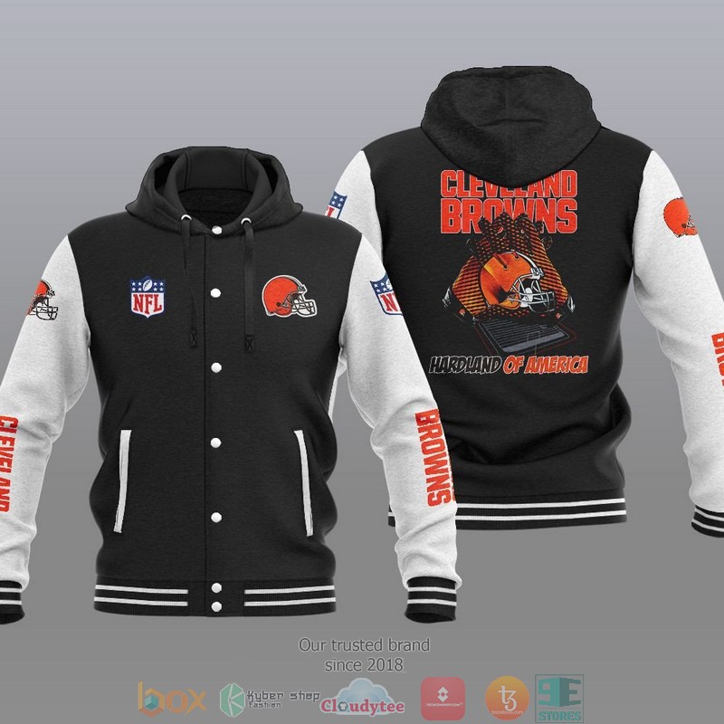 NFL Cleveland Browns Hardland Of America Baseball Jacket Hoodie