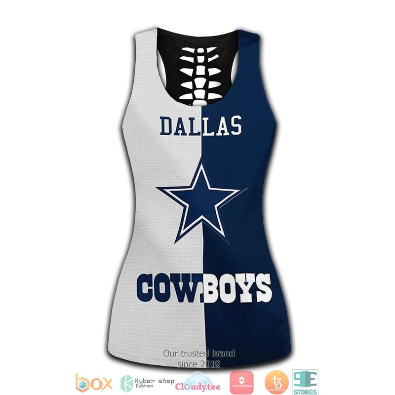 NFL Dallas Cowboys Blue White Tank Top Legging 1 2 3 4 5 6