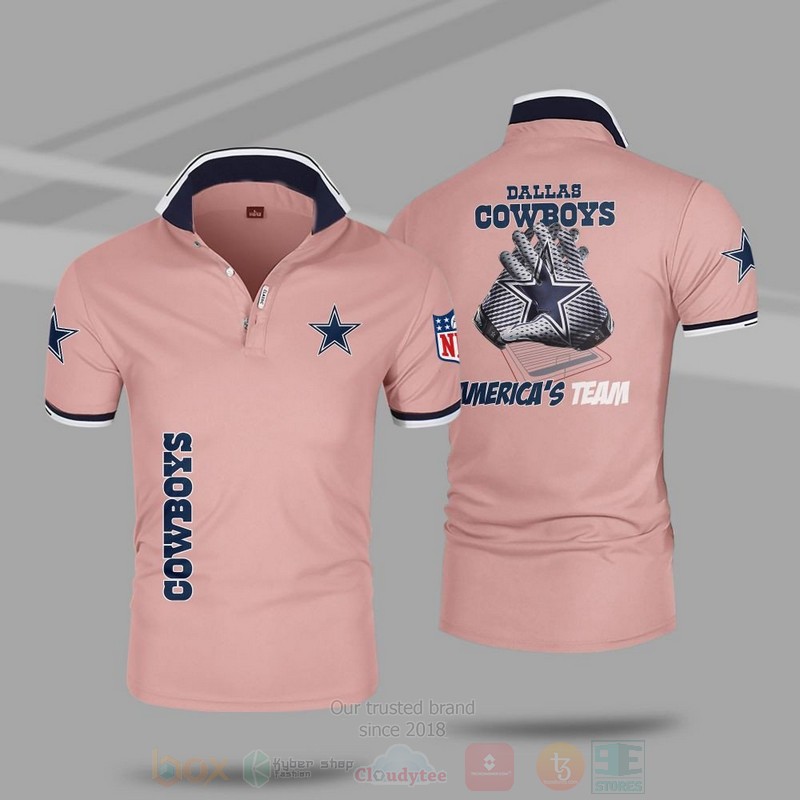 BEST NFL Dallas Cowboys Premium All Over Print Polo Shirt 4 NFL Dallas Cowboys Premium Polo Shirt 1 2 3