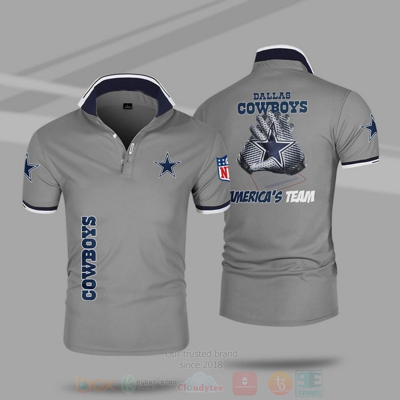 BEST NFL Dallas Cowboys Premium All Over Print Polo Shirt 5 NFL Dallas Cowboys Premium Polo Shirt 1 2 3 4