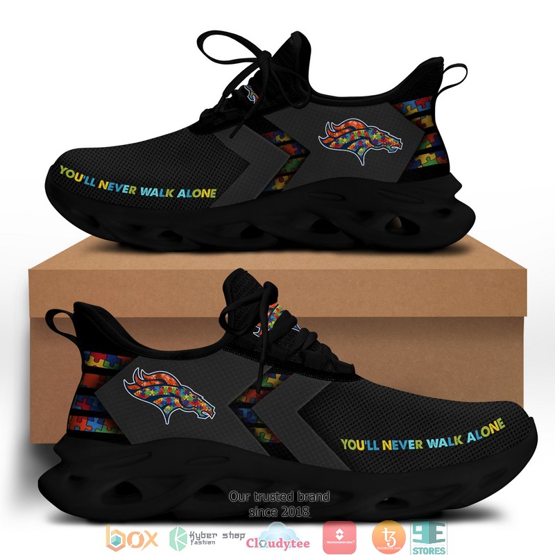 NFL Denver Broncos Autism Max Soul Sneakers 1 NFL Denver Broncos Autism Max Soul Sneakers