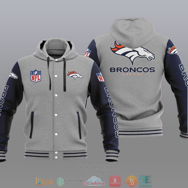 NFL Denver Broncos Baseball Jacket Hoodie 1