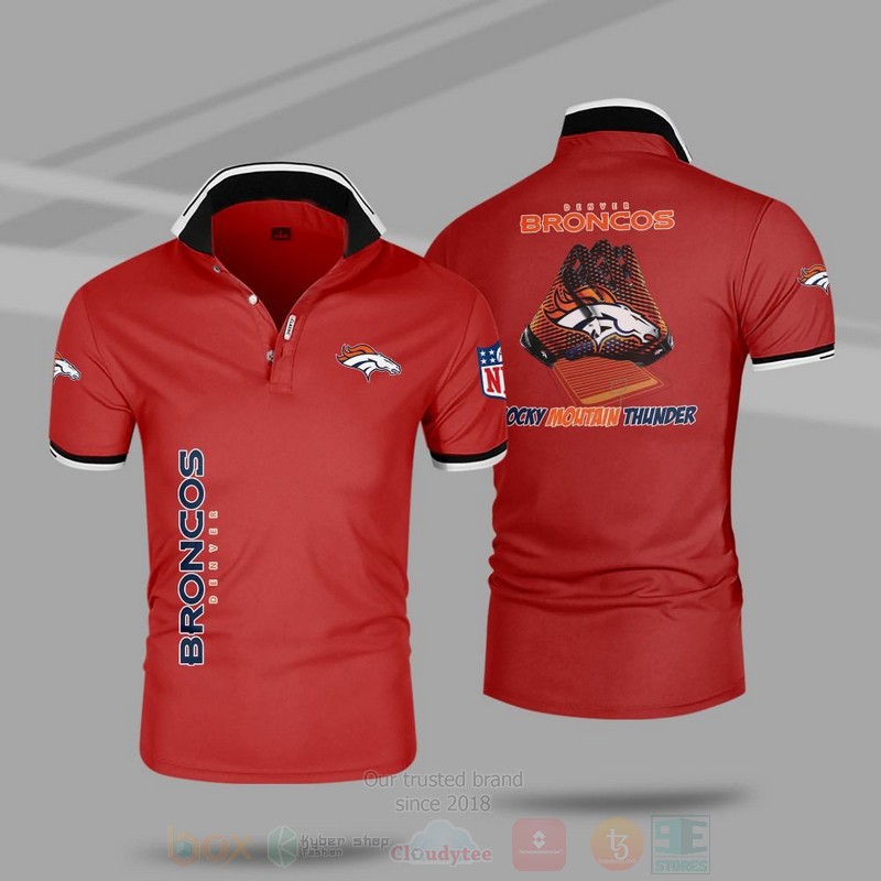 BEST NFL Denver Broncos Premium All Over Print Polo Shirt 3 NFL Denver Broncos Premium Polo Shirt 1 2