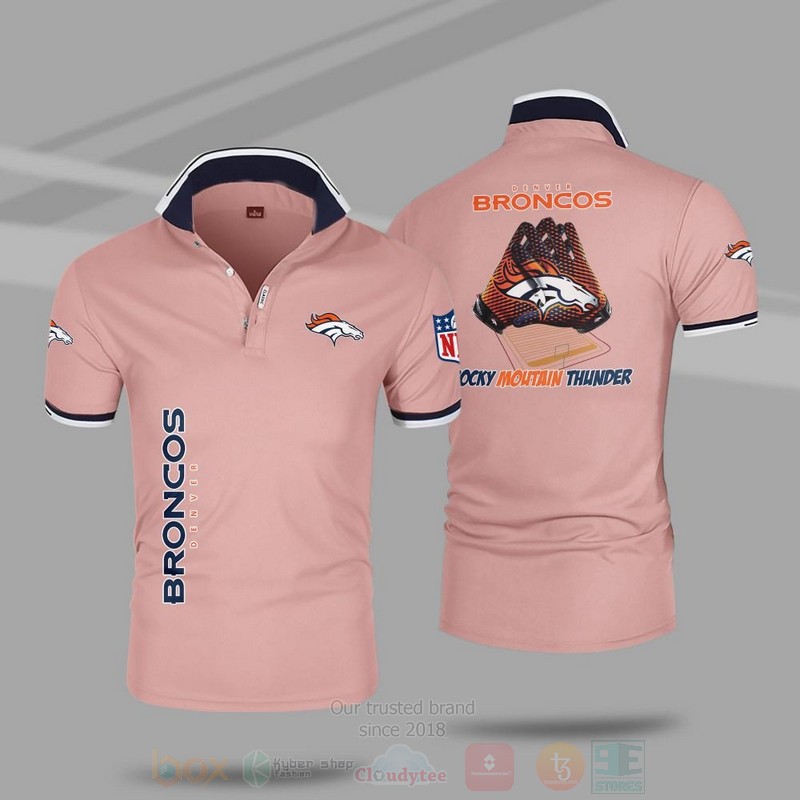 BEST NFL Denver Broncos Premium All Over Print Polo Shirt 4 NFL Denver Broncos Premium Polo Shirt 1 2 3