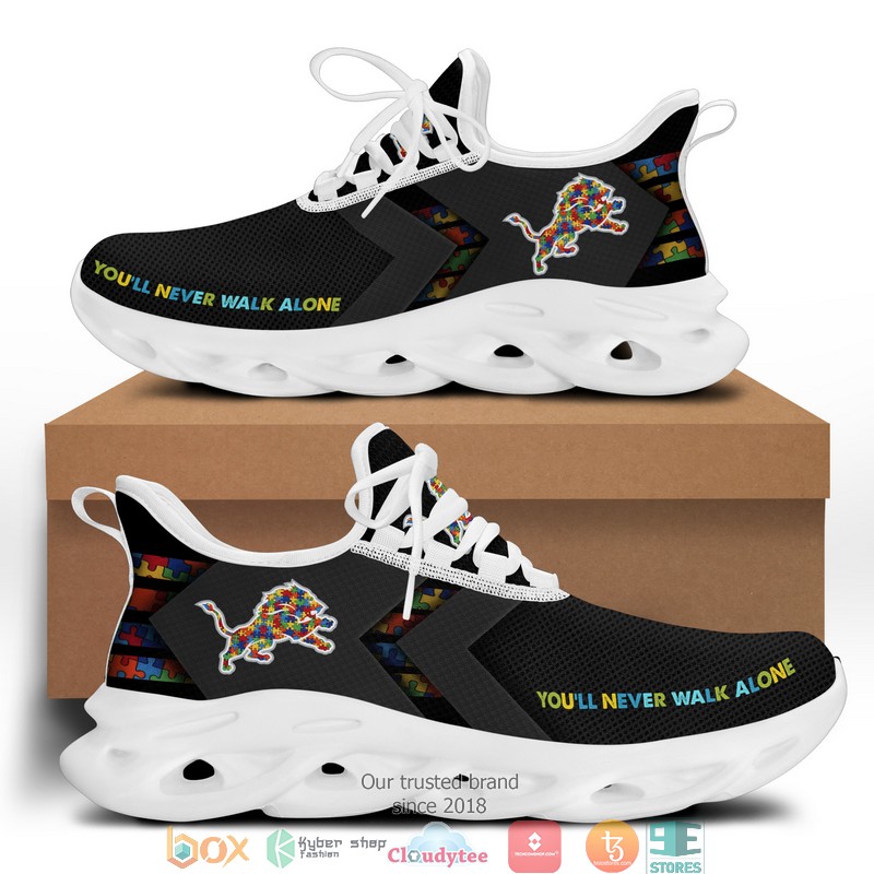 NFL Detroit Lions Autism Max Soul Sneakers 2 NFL Detroit Lions Autism Max Soul Sneakers 1
