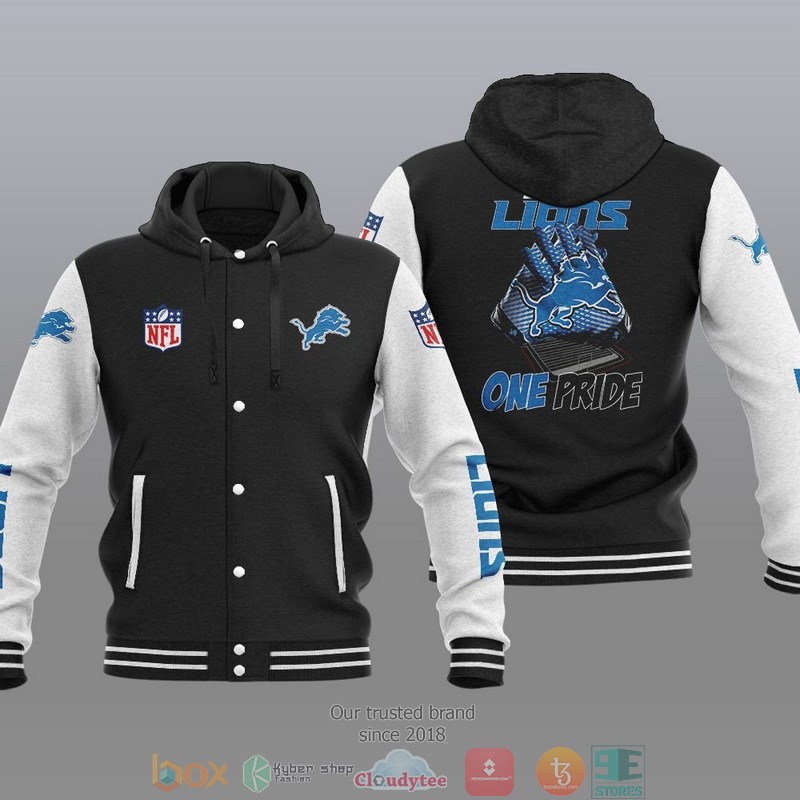 NFL Detroit Lions One Pride Baseball Jacket Hoodie