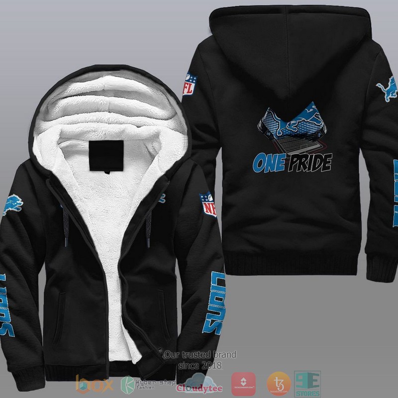 HOT Detroit Lions One Pride 3D Fleece Hoodie 9 NFL Detroit Lions One Pride Fleece Hoodie