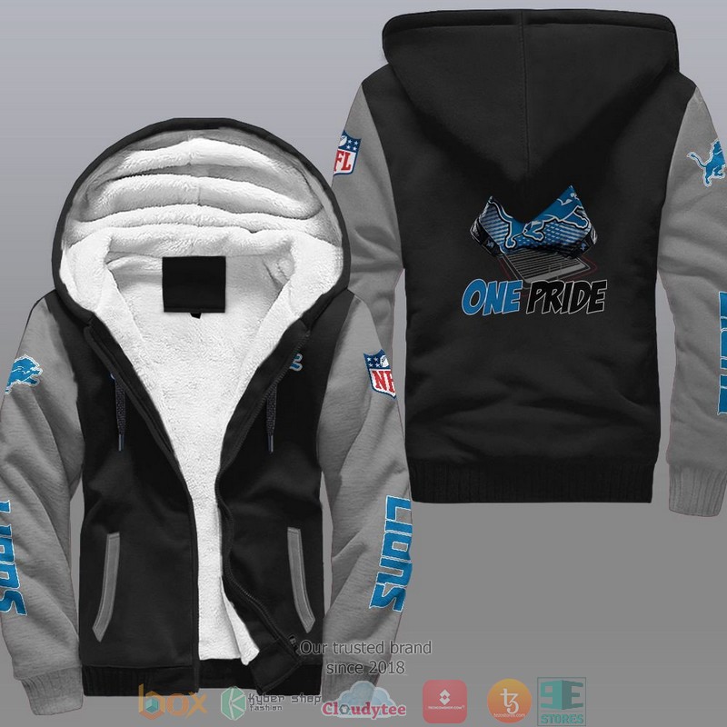 HOT Detroit Lions One Pride 3D Fleece Hoodie 2 NFL Detroit Lions One Pride Fleece Hoodie 1