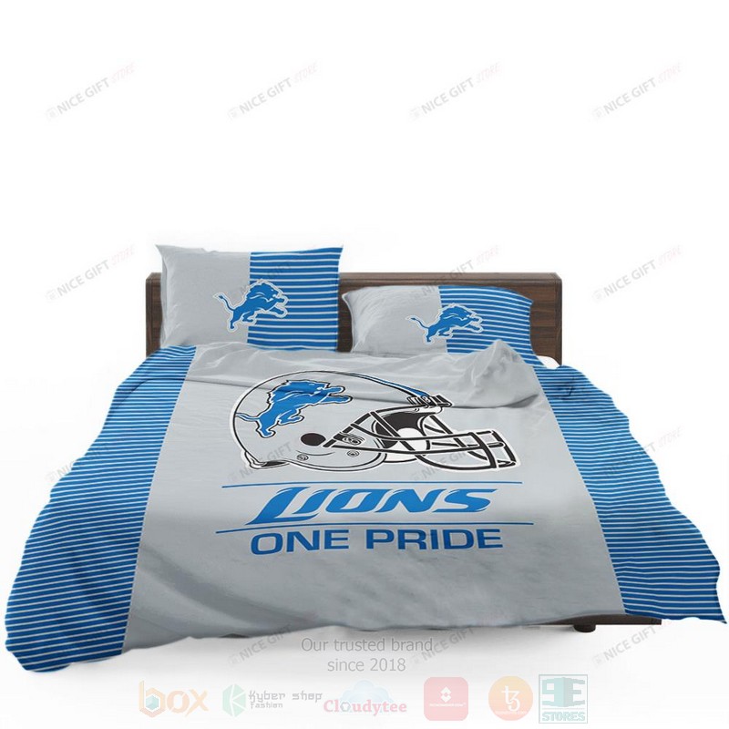 NFL Detroit Lions One Pride Inspired Bedding Set