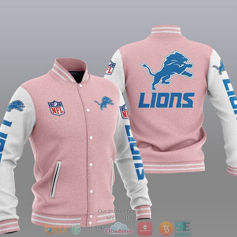 NFL Detroit Lions Varsity Jacket 4 NFL Detroit Lions Varsity Jacket 1 2 3