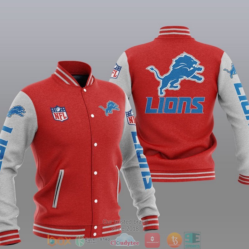 NFL Detroit Lions Varsity Jacket 5 NFL Detroit Lions Varsity Jacket 1 2 3 4