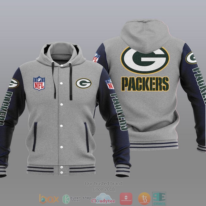 NFL Green Bay Packers Baseball Jacket Hoodie 1