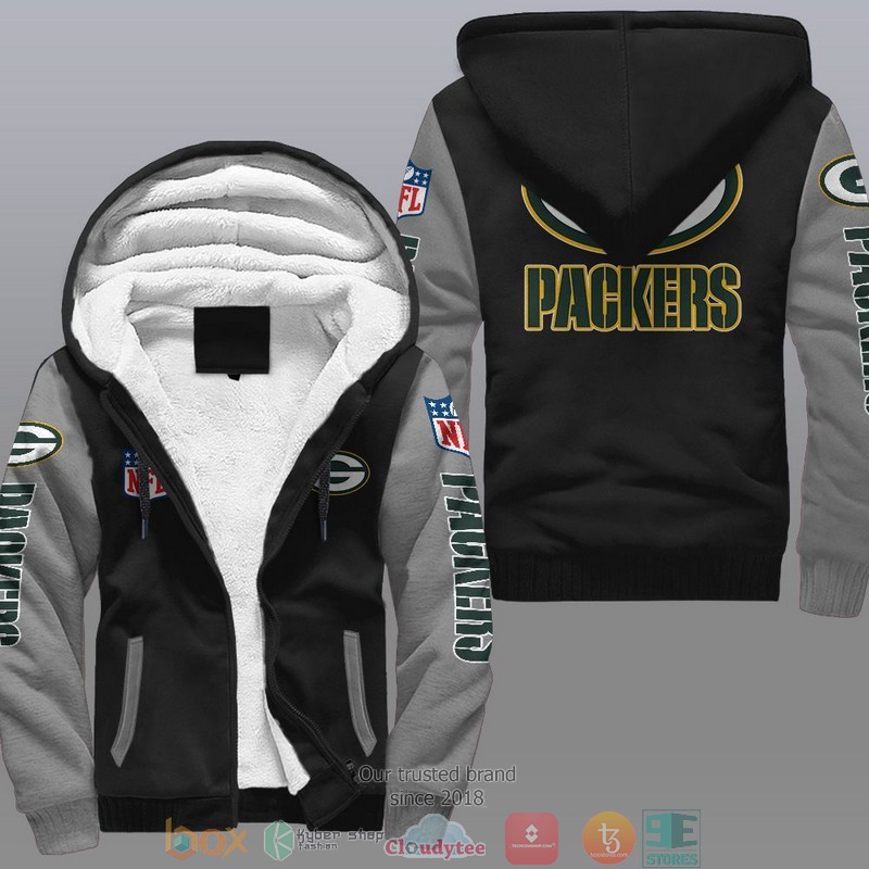 HOT Green Bay Packers 3D Fleece Hoodie 2 NFL Green Bay Packers Fleece Hoodie 1