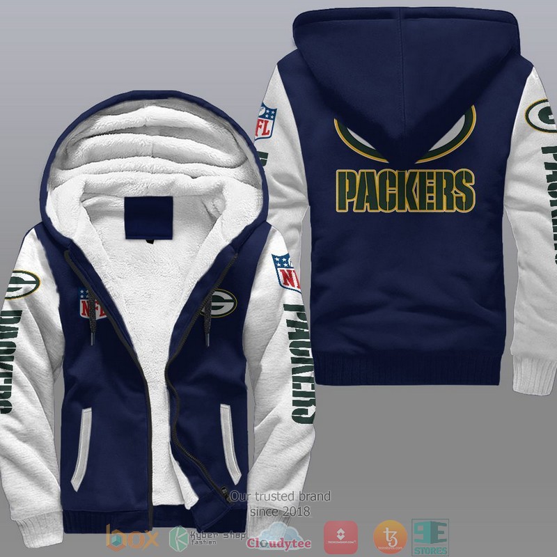 HOT Green Bay Packers 3D Fleece Hoodie 3 NFL Green Bay Packers Fleece Hoodie 1 2