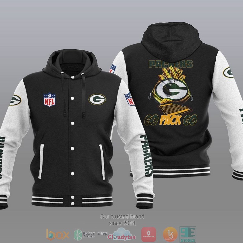 NFL Green Bay Packers Go Pack Go Baseball Jacket Hoodie