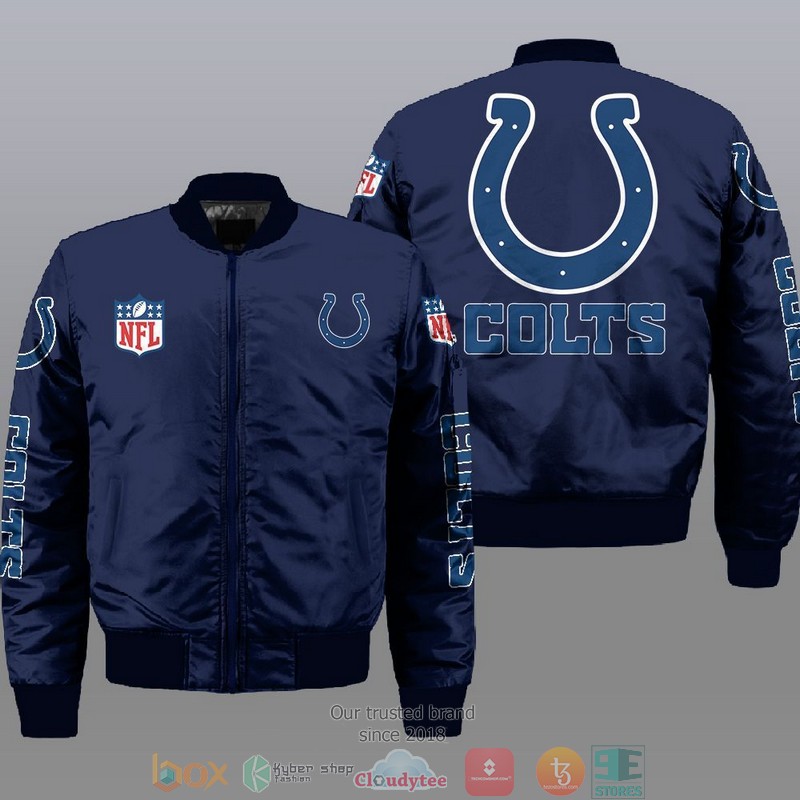 NFL Indianapolis Colts Bomber Jacket 2 NFL Indianapolis Colts Bomber Jacket 1