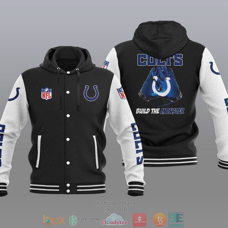 NFL Indianapolis Colts Build The Monster Baseball Jacket Hoodie