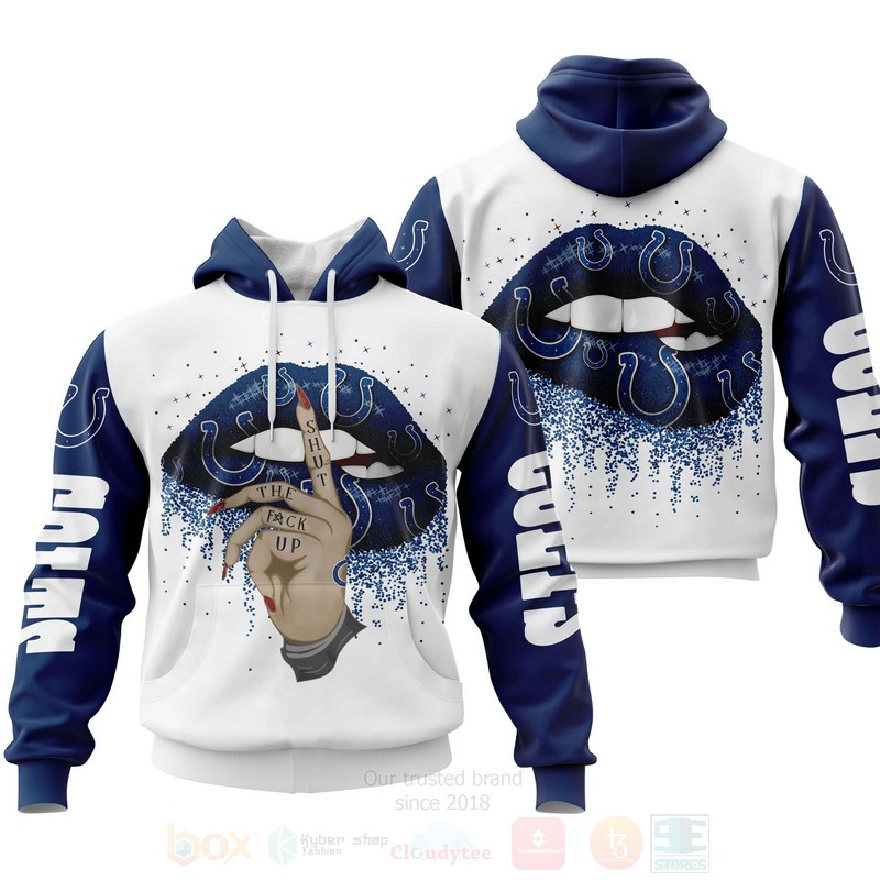 BEST NFL Indianapolis Colts Lips Personalized Custom 3D Hoodie, Zip Hoodie 1 NFL Indianapolis Colts Lips Personalized 3D Hoodie Zip Hoodie