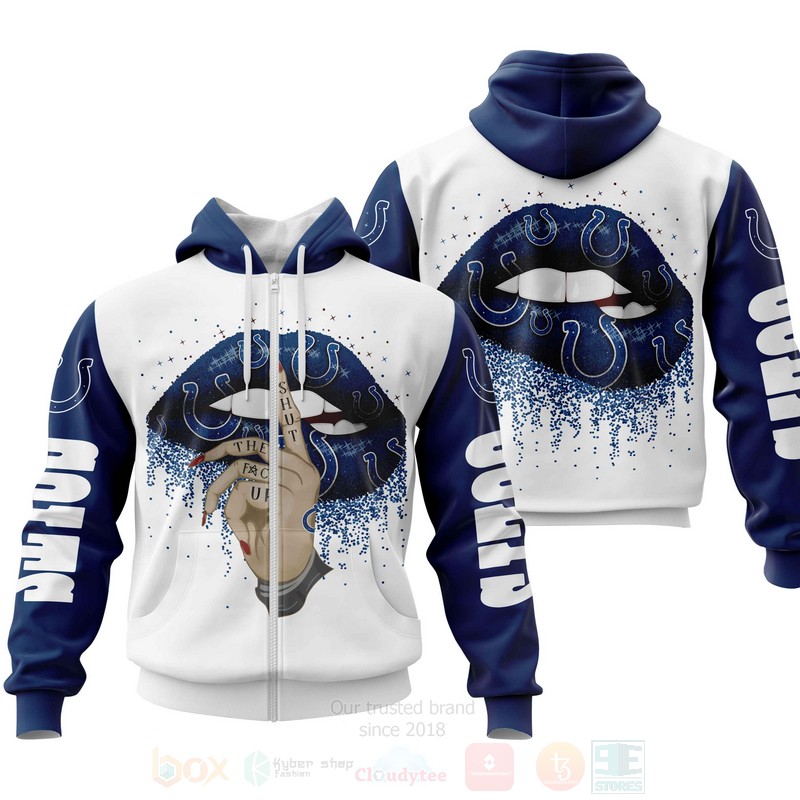 BEST NFL Indianapolis Colts Lips Personalized Custom 3D Hoodie, Zip Hoodie 2 NFL Indianapolis Colts Lips Personalized 3D Hoodie Zip Hoodie 1