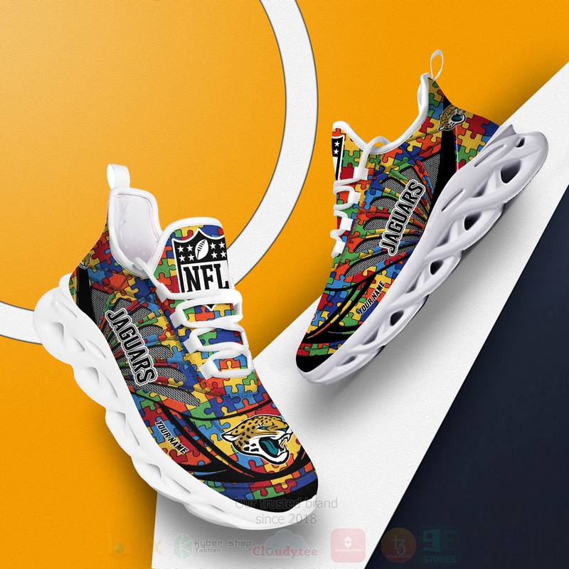 BEST NFL Jacksonville Jaguars-Autism Personalized Custom Max Soul Shoes 3 NFL Jacksonville Jaguars Autism Personalized Clunky Max Soul Shoes 1 2