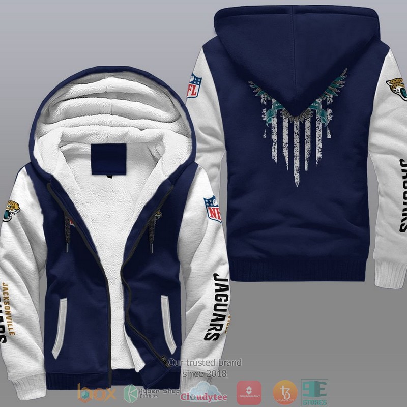 HOT Jacksonville Jaguars Eagle American Flag 3D Fleece Hoodie 3 NFL Jacksonville Jaguars Eagle American Flag Fleece Hoodie 1 2