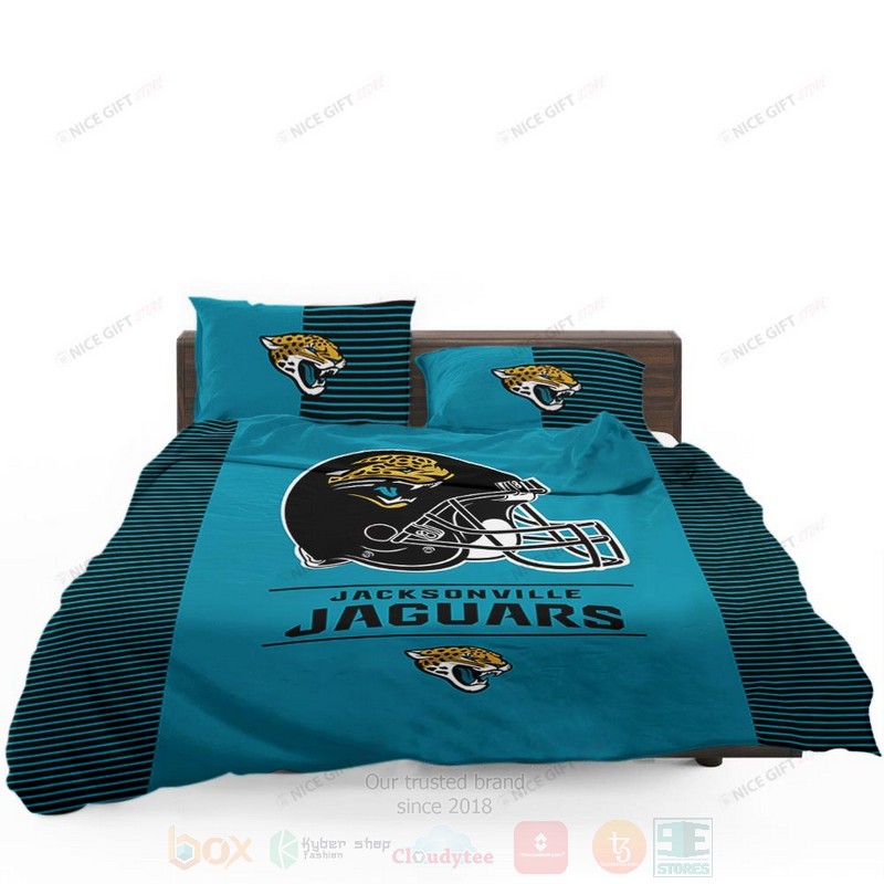 NFL Jacksonville Jaguars Inspired Bedding Set