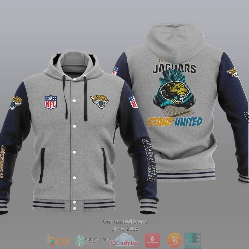 NFL Jacksonville Jaguars Stand United Baseball Jacket Hoodie 1