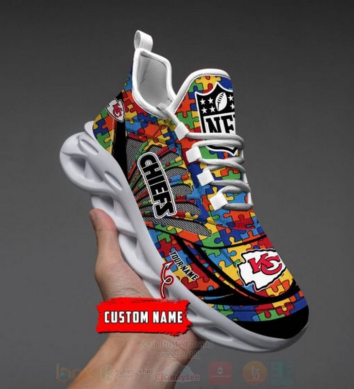 BEST NFL Kansas City Chiefs-Autism Personalized Custom Max Soul Shoes 6 NFL Kansas City Chiefs Autism Personalized Clunky Max Soul Shoes 1 2 3 4 5