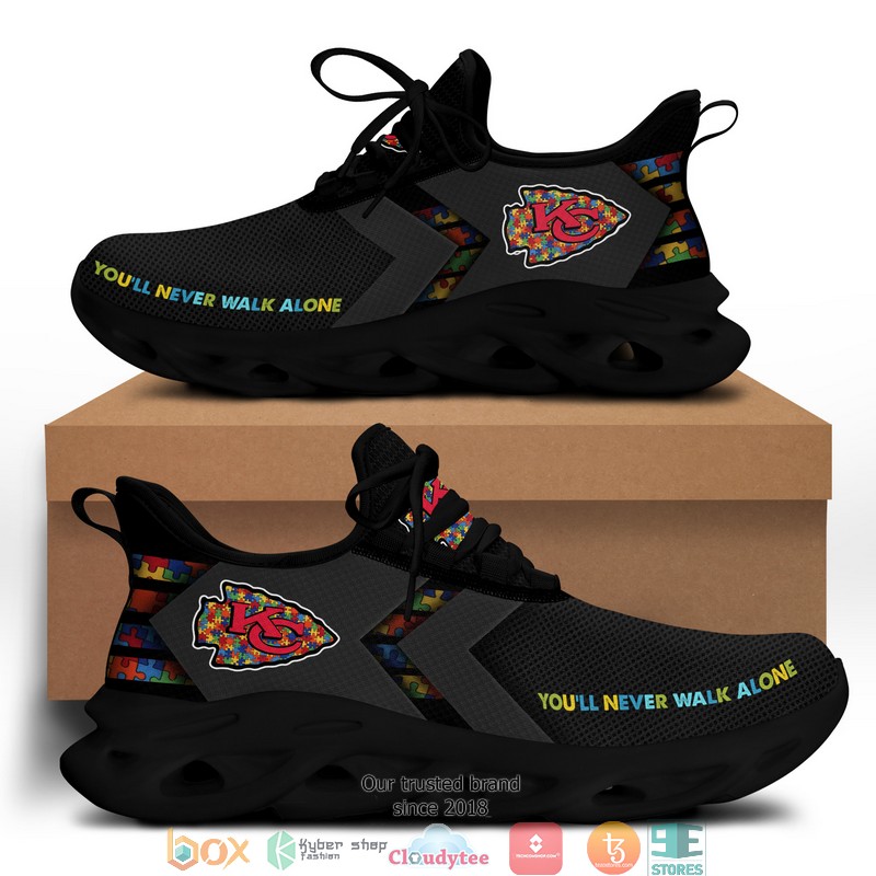 NFL Kansas City Chiefs Autism Max Soul Sneakers 8 NFL Kansas City Chiefs Autism Max Soul Sneakers